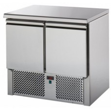 Saladette Refrigerata ventilata con piano inox e 2 sportelli GN- EKO GAS R290